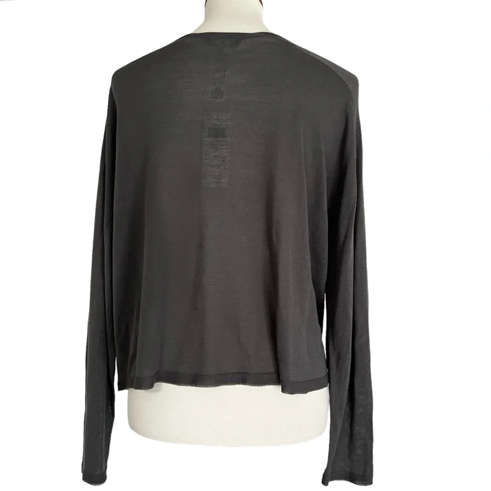 NWT Eileen Fisher Seamless Sleek Tencel Knit‎ Mock Neck Top in Bark